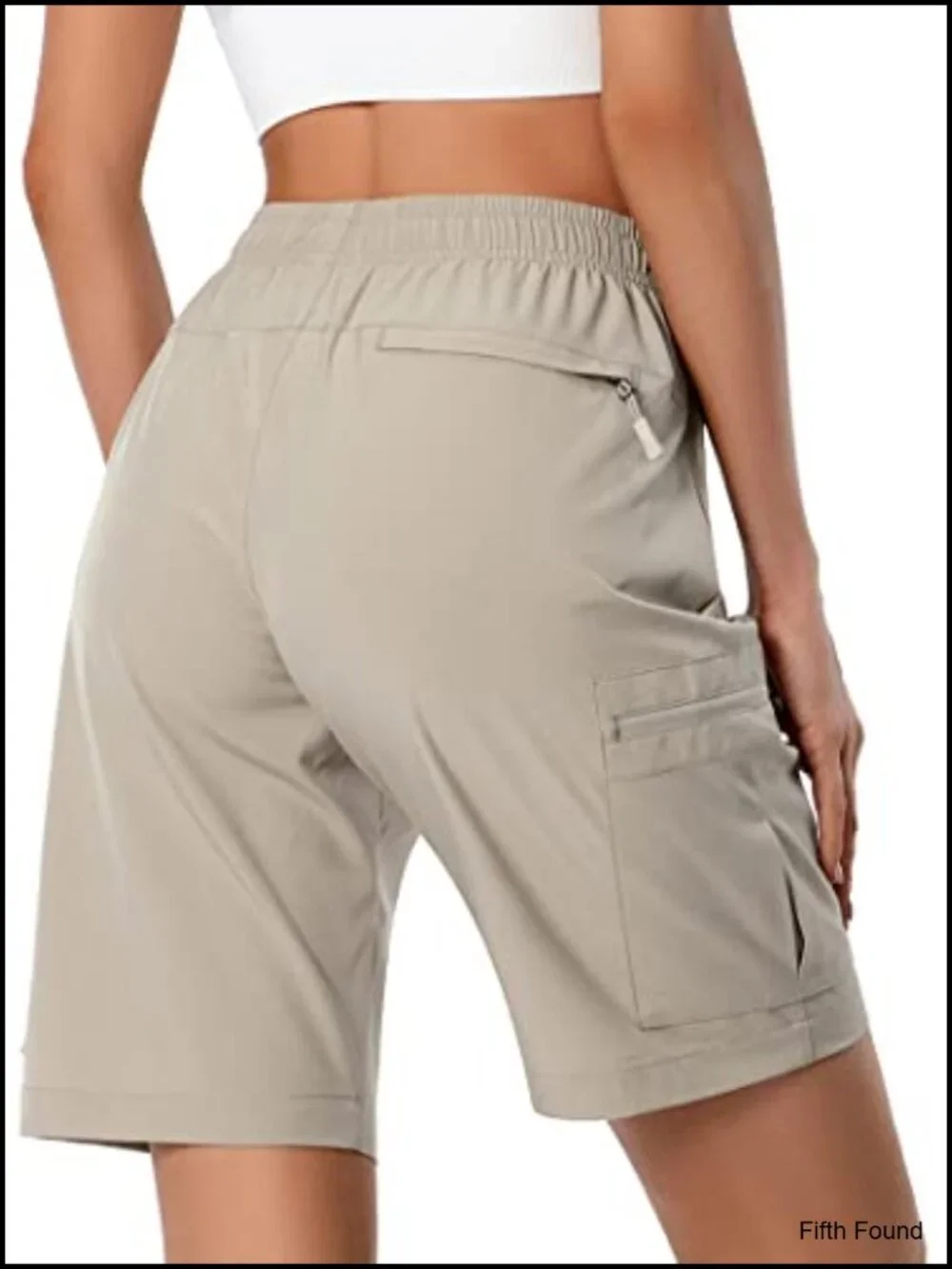 Lightweight Hiking Cargo Shorts Quick Dry Athletic Shorts with 5 Zipper Pockets